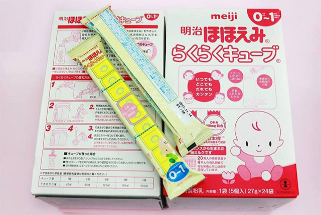 Cách pha sữa chuẩn dành cho loại sữa Meiji thanh số 0  